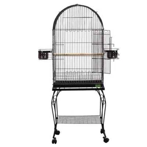 A&E CAGE Company 001045 Black Economy Dome Top Bird Cage, 20 x 20 x 58, Black - Picture 1 of 4