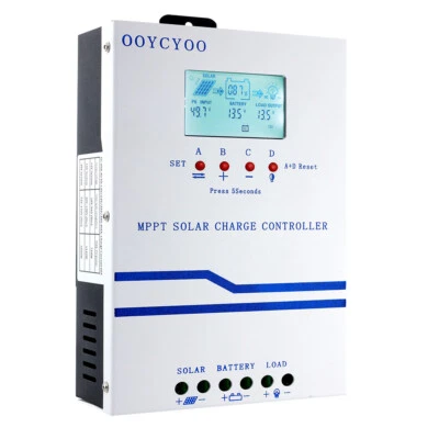 OOYCYOO NEW MPPT 60A Solar Charge Controller For 12V 24V 36V 48V DC Battery Regulator L3