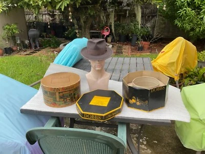 De colección Excelente 1950 DOBBS Whippet Castor Marrón Fedora 7++ 7-1/8 Stetson Foto 1 de 4