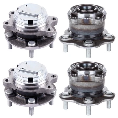 4pcs Wheel Hub Bearings Front Rear Left & Right For Infiniti G25 2011-2012 RWD Foto 1 de 4
