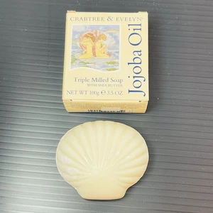 Crabtree & Evelyn Jojobaöl 3,5 Unzen Dreifach gemahlene Seife mit Sheabutter LESEN - Bild 1 von 8