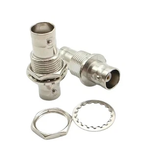 BNC Female to BNC Female Socket Screw Mount  Panel Chassis Coaxial Connector - Picture 1 of 5