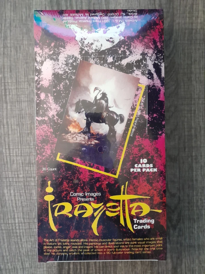 Imágenes de cómic Frank Frazetta 1991 serie 1 caja sellada de fábrica 36 paquetes Foto 1 de 1