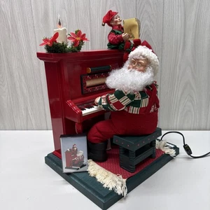 VTG Christmas Animated Sing Along Santa Piano Cassette Tape Player Original Box - Picture 1 of 24