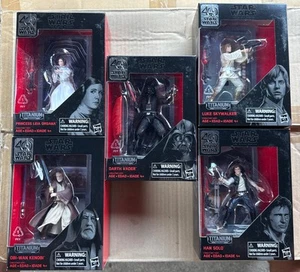 Star Wars The Black Series Titanium Series Figuren Set 1-5 MISB Obi-Wan Kenobi - Bild 1 von 11