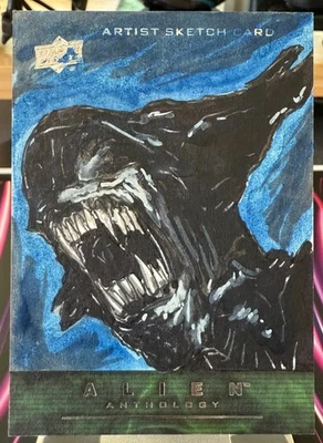 2016 Upper Deck Alien Anthology Sketch Ron Tan 1/1 [y1117] - Image 1 of 2