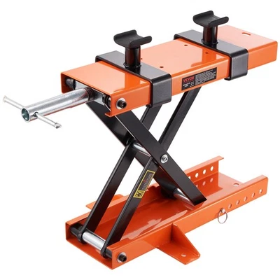VEVOR Motorcycle Lift Scissor Jack Stand 1100 Lb with Saddle ATV Lift Dirt Bike - Image 1 of 4