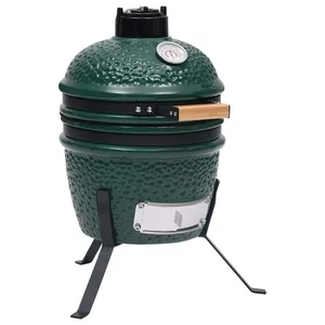 2-in-1 Kamado-Grill Smoker Keramik 56 cm Grün - Bild 1 von 10