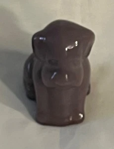 Vintage Boyd ORCHID 2  Pooche Purple Slag Glass Dog 3 1/4” Free Ship - Picture 1 of 6