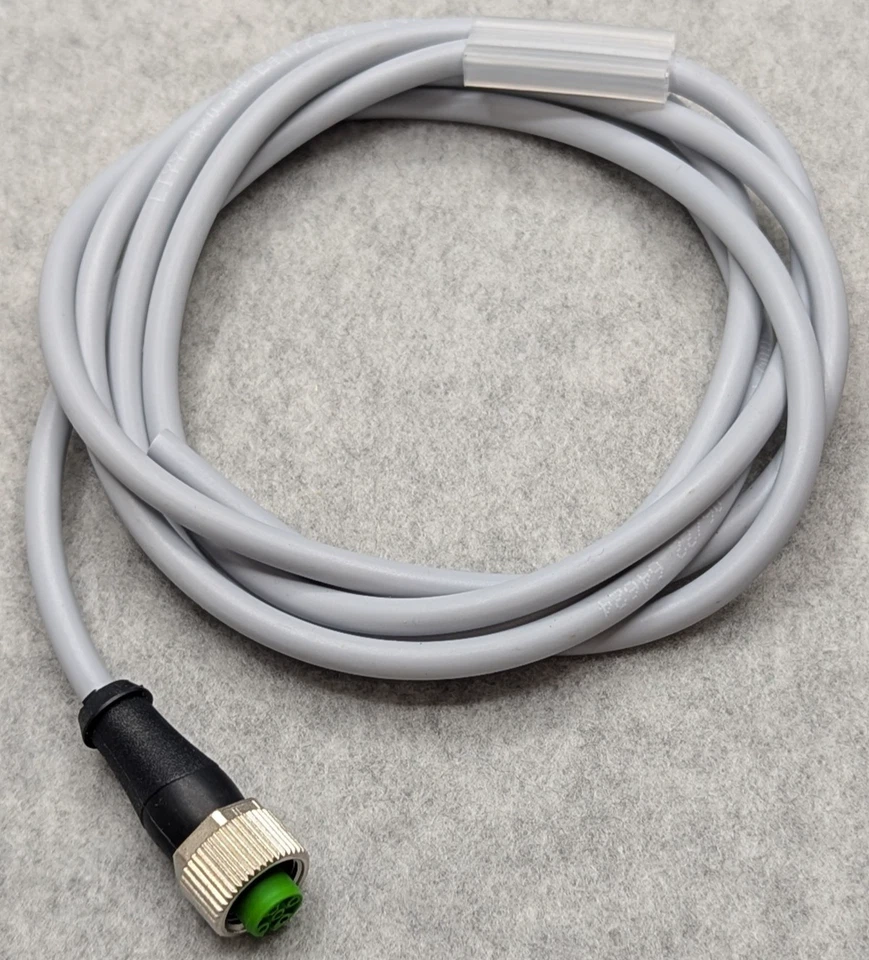 M12 Female Straight 4 Pin Connector Aviation Electrical Socket Cable 2M / 5' - Image 1 of 4