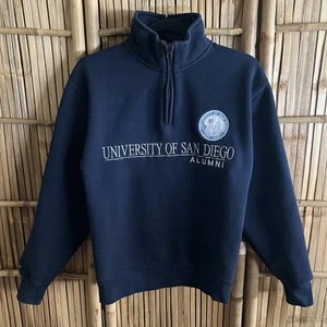 Jansport USD University of San Diego Alumni Quarter-Zip Sweatshirt S - Picture 1 of 3