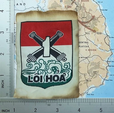 Patch ARVN 1st Marine Artillery Battalion LOI HOA ( Thunder Fire ) , t9-544 - Image 1 of 2
