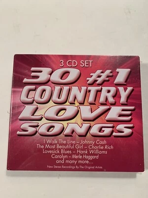 30 #1 Country Love Songs - 3 CD Set - Cash Williams Haggard Jones and More New - Image 1 of 3