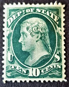 US STAMP OFFICIAL(STATE) SC#O62 1873 10C, Beautiful Centering MHOG! CV$250! - Picture 1 of 2