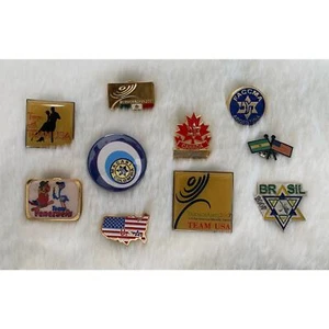 Maccabi Vintage Pins 2000er Jahre jüdische Olympische Spiele verschiedene Länder 10 - Bild 1 von 10