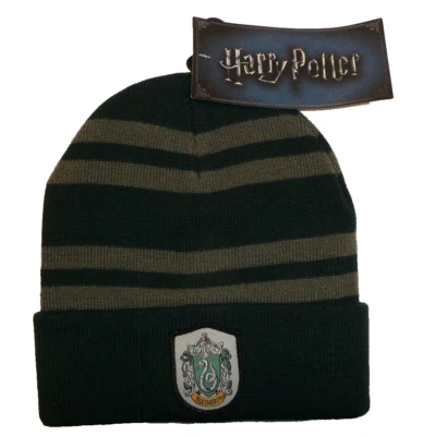 Chapéu gorro Sonserina - Harry Potter inverno quente cosplay casa patch cobra verde - Imagem 1 de 2