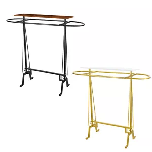 Round Clothing Rack, Commercial Floor Standing Clothes Hanging Rack - Picture 1 of 12