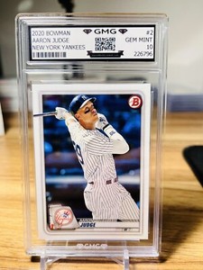 2020 Bowman Aaron Judge #2 GMG Graded 10 Gem Mint 💎 Yankees 