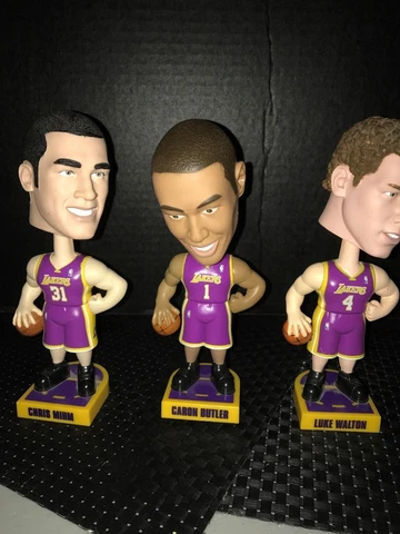 Los Angeles Lakers Bobble Head Lot Luke Walton / Chris Mihm / Caron Butler Cover