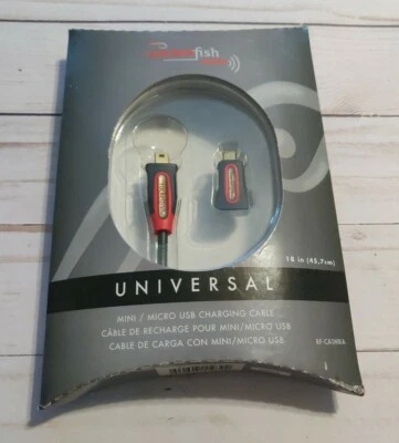 Rocketfish RF-CA1MRA Mobile USB Charging Cable 18 Inch Universal Micro And Mini - Image 1 of 4