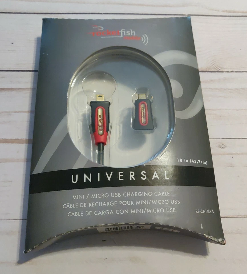 Rocketfish RF-CA1MRA Mobile USB Charging Cable 18 Inch Universal Micro And Mini - Image 1 of 4