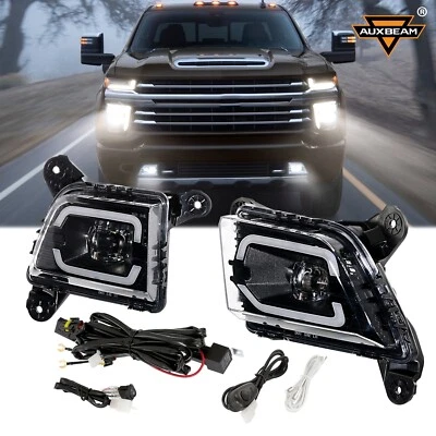 Luces antiniebla LED AUXBEAM luces de circulación diurna para Chevy Silverado 1500 2019-2021 Foto 1 de 4