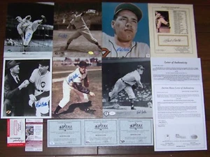 Lot of 16 Bob Feller Signed Autographed Baseball Photos Artvue Cards JSA SGC COA - Picture 1 of 3
