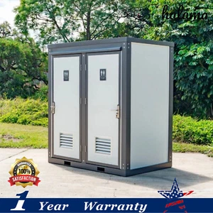 Bastone Dual Portable Restroom Outdoor Mobile Toilet w/ 2 Sinks Bathroom - Picture 1 of 17