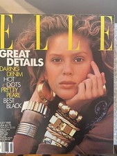 Elle Magazine • July 1988 • Rachel Hunter • Mathilda May • Jackson Pollock