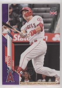 2020 Topps UK Edition Purple /50 Mike Trout #1