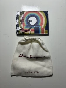 Salvatore Ferragamo Gancini Tarjetero Estuche Cartera Piel de becerro - Imagen 1 de 6