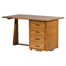 Modernist French Pine Desk 