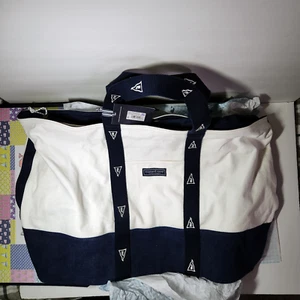 Nagelneu! Vineyard Vines Burgee Flagge Canvas große Beuteltasche - nautica blau - - Bild 1 von 15