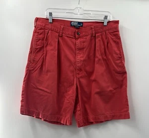 Polo Ralph Lauren Hombre Tyler Chinos Algodón Pantalones Cortos Rojo 9” Entrepierna Talla 36 - Imagen 1 de 9