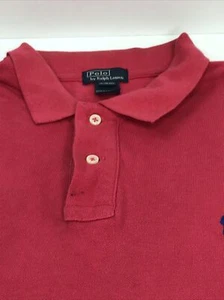 Polo Ralph Lauren Coral Short Sleeve Shirt Boys Sz XL (18-20) - Picture 1 of 7