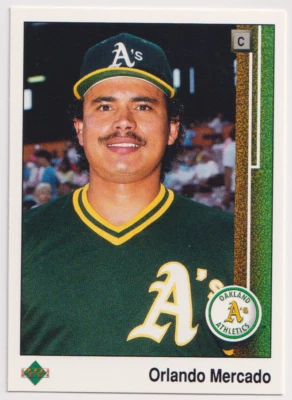 1989 Upper Deck #624 Orlando Mercado Oakland Athletics - Image 1 of 2