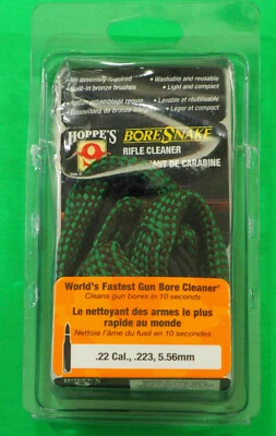 Hoppe's #9 BoreSnake-(24011)-22 Cal-(.223 Rem/5.56mm)-NEW-in package - Image 1 of 3