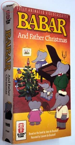 BABAR AND FATHER CHIRSTMAS VHS King of Elephants Animated Kids Hi-Tops Video OOP - Picture 1 of 3