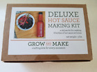 Deluxe Hot Sauce Craft Making Kit 6 Bottles Ingredients & Recipes DIY Gift Kit
