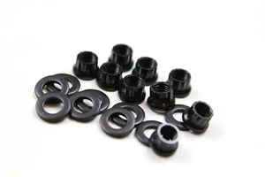 Harley 36-84 4 speed transmission kicker cover chrome moly aircraft nuts - black - Picture 1 of 3