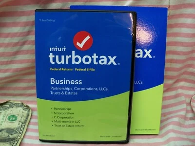 Intuit TurboTax Business 2018 Year Partnership LLC Trust Estate CD NEW Sealed - Image 1 of 4