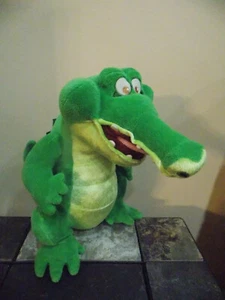 Disney 12" Plush Stuffed Toy Tick Tock Croc Green Crocodile From Peter Pan GUC - Picture 1 of 2