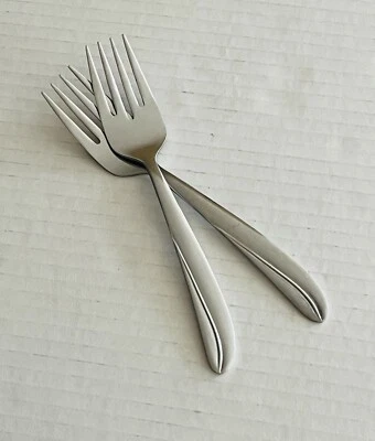 Dorzel Stainless by Hull HUS20 Nyborg 2 Salad Forks Glossy - Image 1 of 4