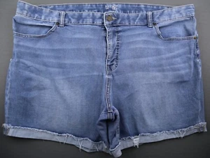 Women's Terra & Sky Mid Rise 5 Pocket Jean Shorts Stretch Plus Size 24W (46x6) - Picture 1 of 6