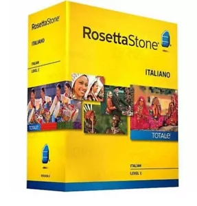 Rosetta Stone Italian Level 1 Interactive Language Learning Software Italian One - Picture 1 of 8