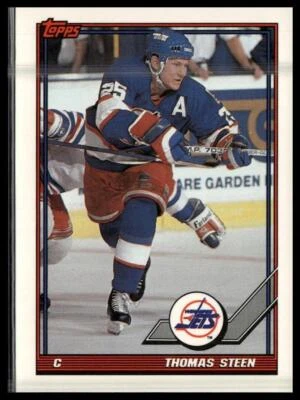 1991-92 Topps #218 Thomas Steen - Image 1 of 2