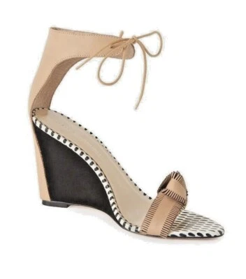 LOEFFLER RANDALL NORA, CUÑA DELANTERA CORBATA, GAMUZA Y CUERO, TALLA 7,5M Foto 1 de 4