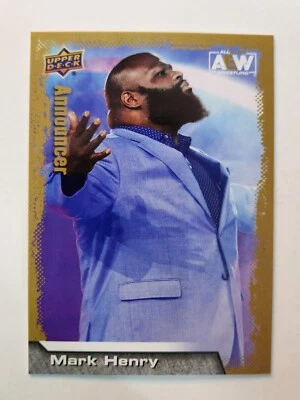 2022 Upper Deck AEW Wrestling #99 MARK HENRY GOLD - Image 1 of 2