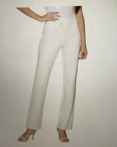 Louis Dell'Olio Pull-On Super Ponte Pants Winter White Size 20W - 28" Inseam - Picture 1 of 1