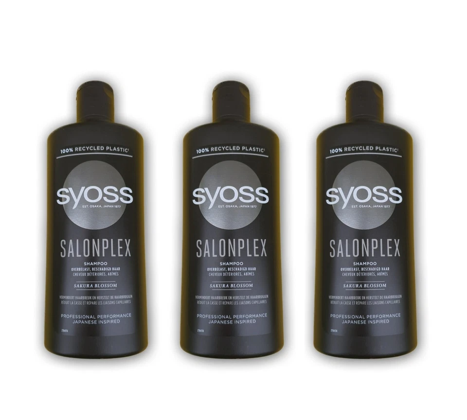 Syoss/Salonplex Shampoo 3x440ml/Haarstyling/Haarpflege  - Bild 1 von 1